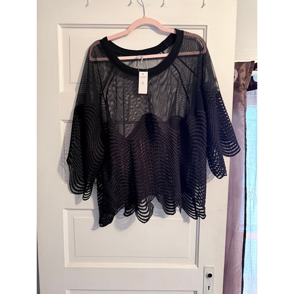 Women’s mesh decorative top